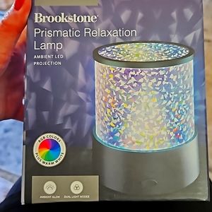 💜NWT‎ BROOKSTONE Prismatic Relaxation Lamp